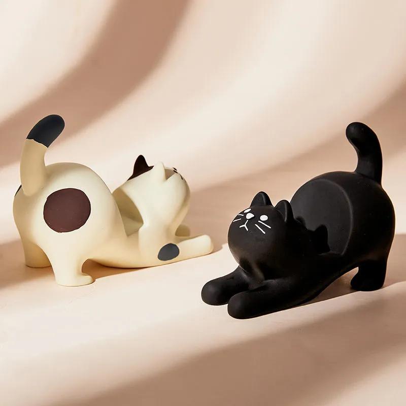 Girls Gifts Kawaii Mini Cat Decorations Garden Kitten Sculpture Gifts Children's Nursery Decoration Toys Miniature Figures