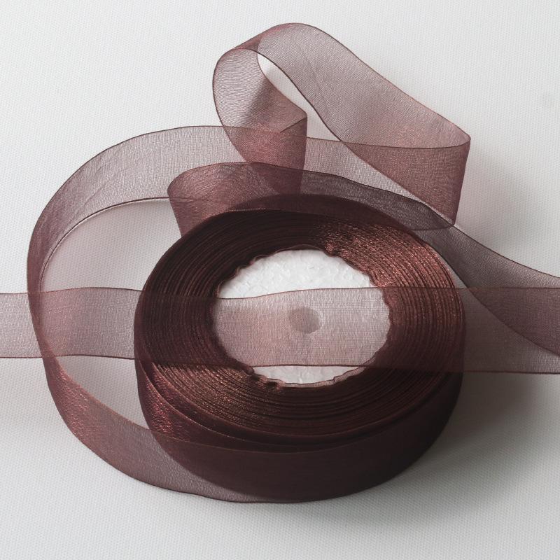 Handmade Hair Tie DIY Gift Packaging Materials Flower Ribbon Chiffon Ribbon Organza Silk Colorful Ribbon Ribbon Bow DIY Flower Handmade