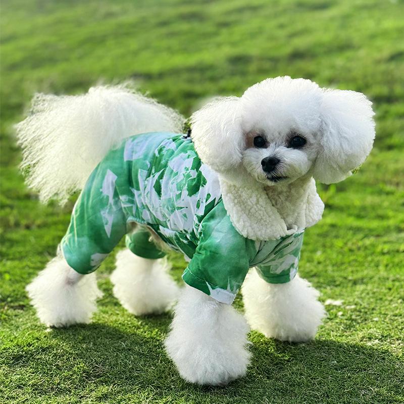 Thickened, Warm and Versatile Down Jacket for Pets and Dogs, Winter Down Black Cotton Coat