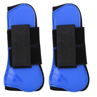 1 Pair of Horse Jumping Leg Boot Protection Support Wrap Equestrian Equipment(Blue)