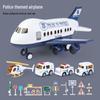 Extra Large Inertial Toy Airplane with Storage, Lights & Music - Educational Toy Set for Kids