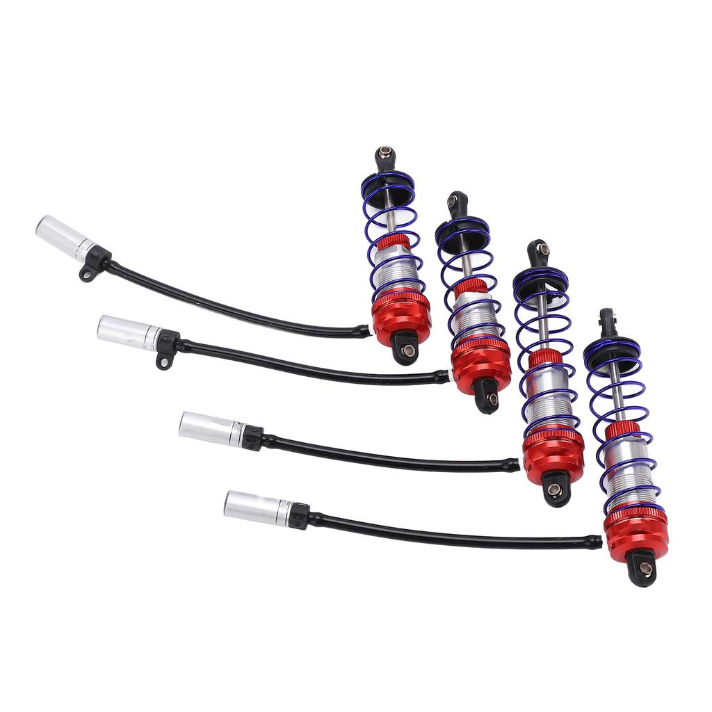 4Pcs Shock Absorber 92mm Front 105mm Rear Oil Adjustable Damper Suspension for 1 10 RC CarRed