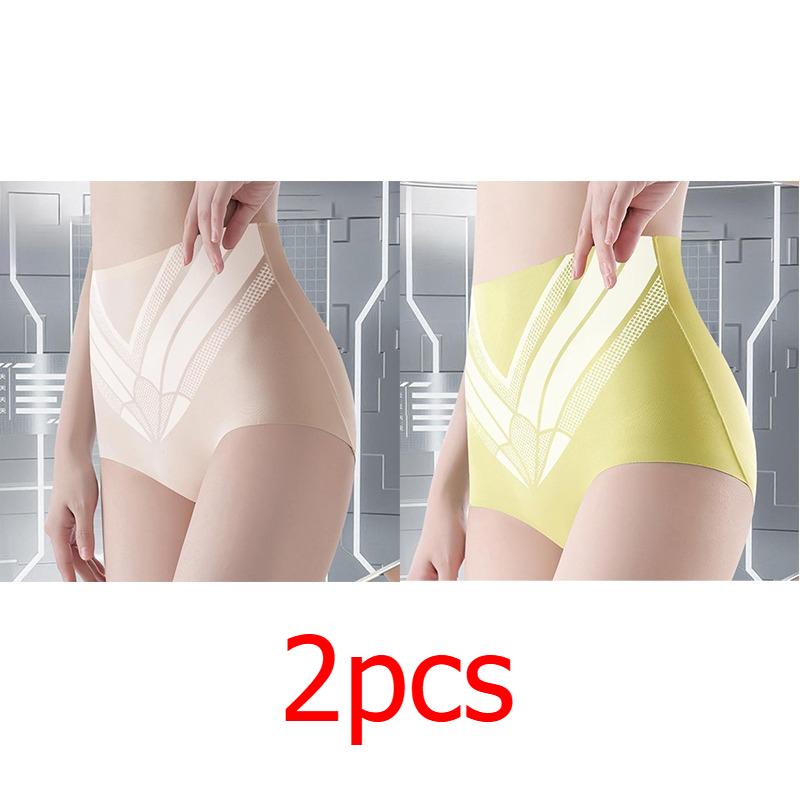 Tummy-tucking Shaping Panties Underwear Breathable Hip-lifting Invisible Shaping High-waisted Trousers for Women