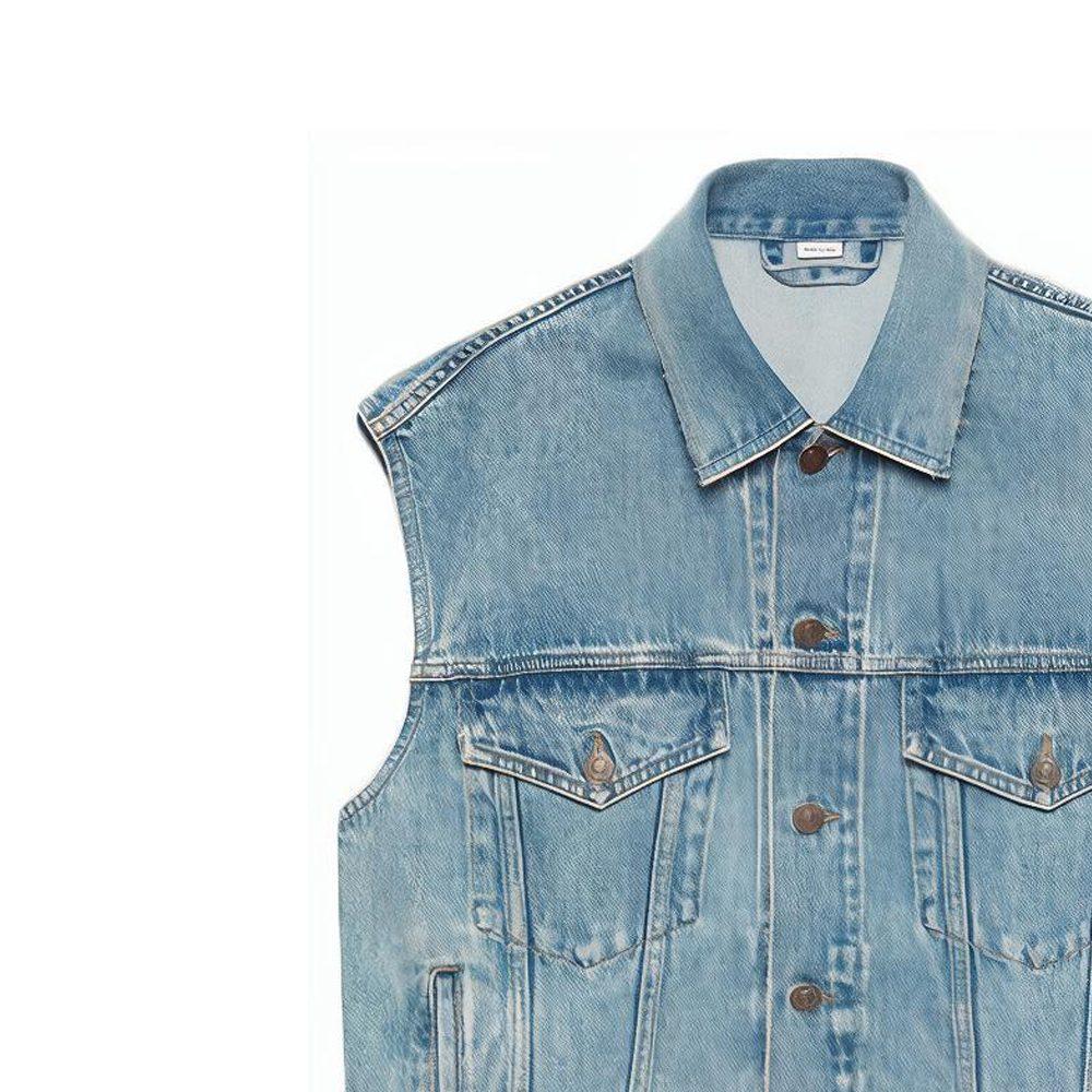 Gucci Distressed Denim Vest 623944-XDA85-4452