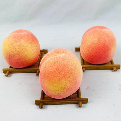 Foam Fruit & Vegetable Models: Pointed & Round Peaches for Home Decor & Display Ornaments