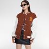 New MLB Baseball Jacket Unisex Brown 3AJPV0634-43BRS