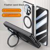 For Huawei Mate X3 X5 X6 360° Swivel Alloy Bracket Magnetic & Bracket & Ring 3-in-1 Tempered Glass Film Anti-Drop Phone Case