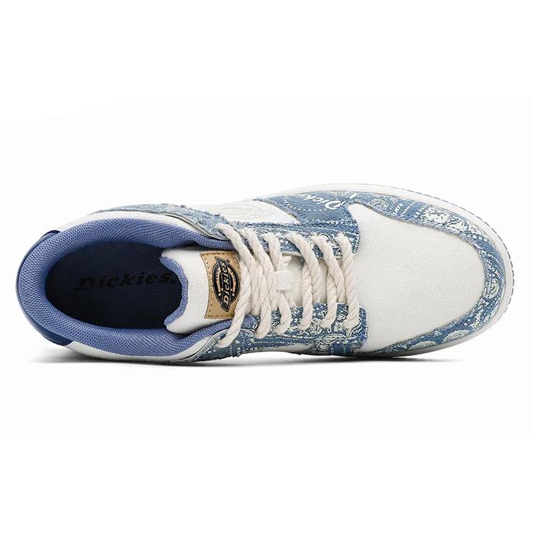Dickies Breathable Low top Skateboard Shoes Unisex White Blue (Unisex) Skate Shoes