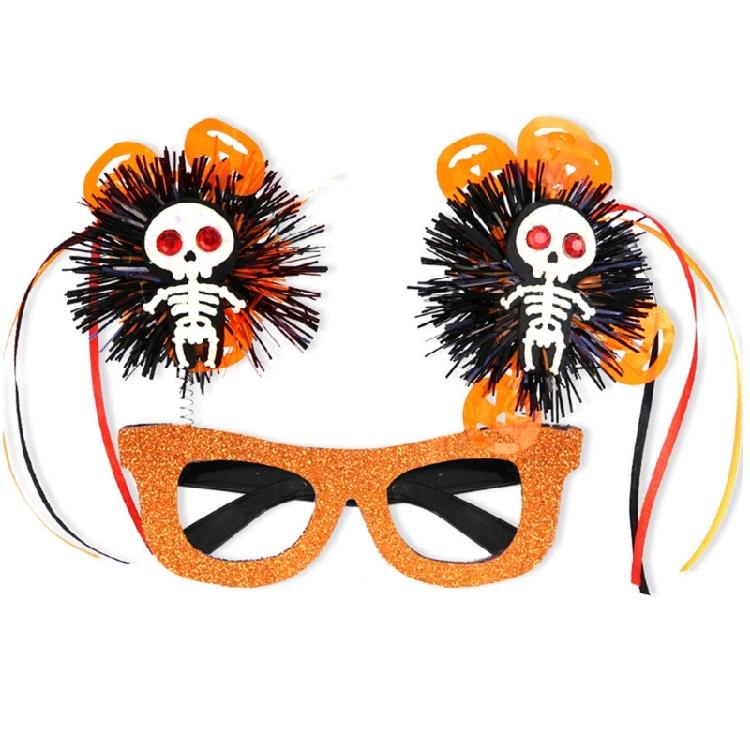 Festive Glasses Halloween Glittered Glasses Photo Props for Kids Teens Adult