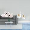 Elegant Resin Swan Sculptures for Home Office Bedroom Living Room Christmas Tabletop Ornament Art