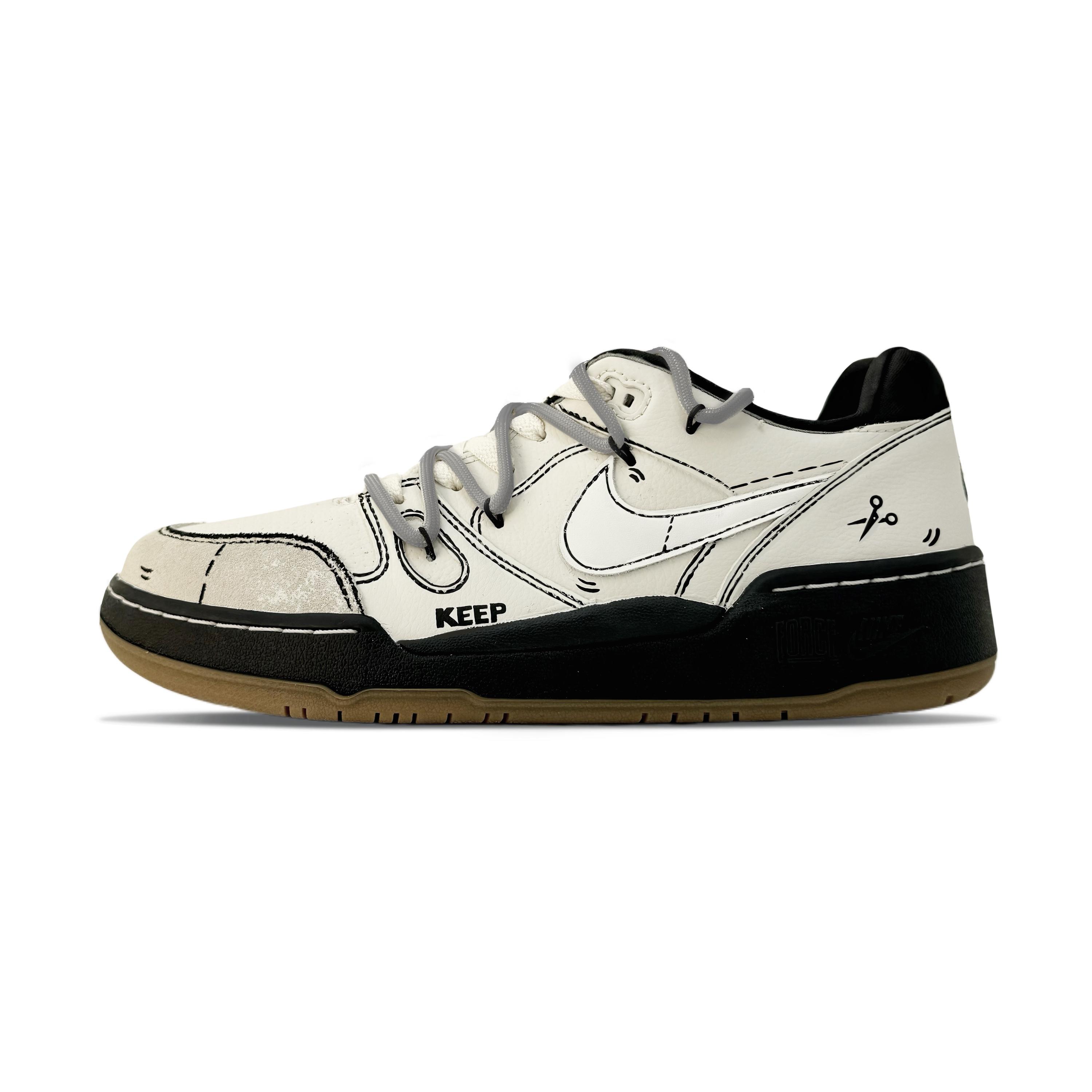 

Nike Full Force Low Slip Resistant Low top Skateboard Shoes Men s Beige HJ7262-100(Team301-) 40