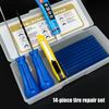 Motorcycle Tire Repair Kit, Puncture Tire Repair Kit | Tire Patch Kit Portable Tire
