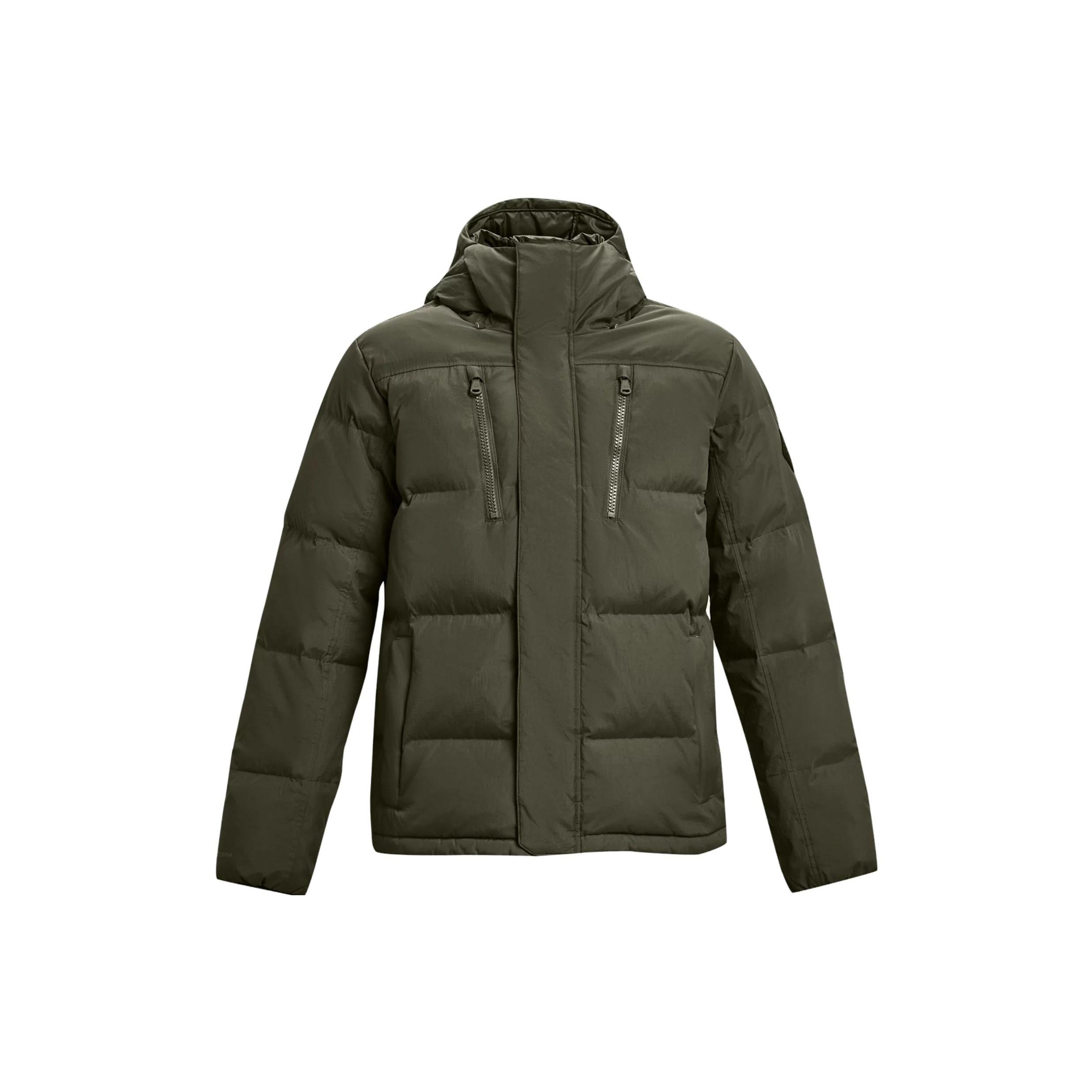 Under Armour ColdGear Infrared Fleece Down Jacket  Olive Green  Men s 1378830-390 XXL