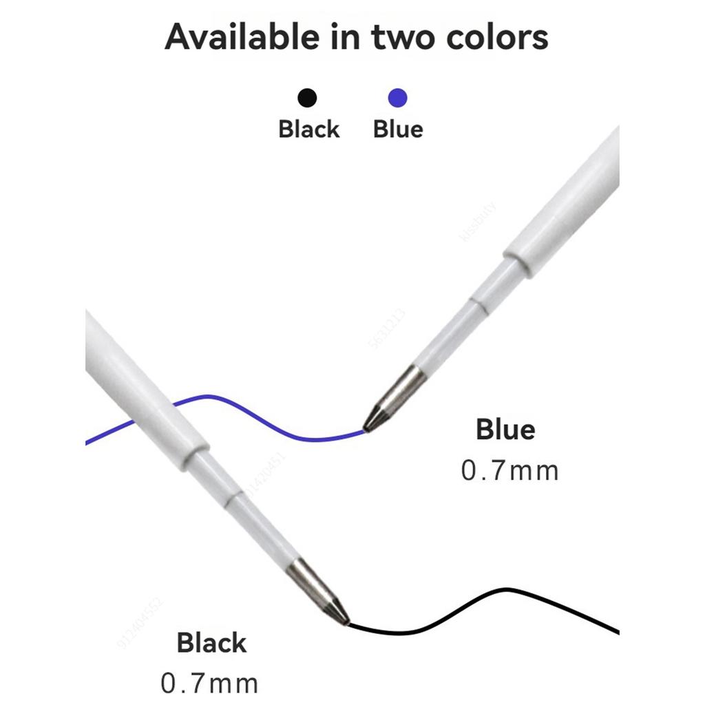 10-20pcs 0.7MM Ballpoint Pen Plastic G2 Refills Blue/Black Ink for Pens Writting Parts Office Stationery