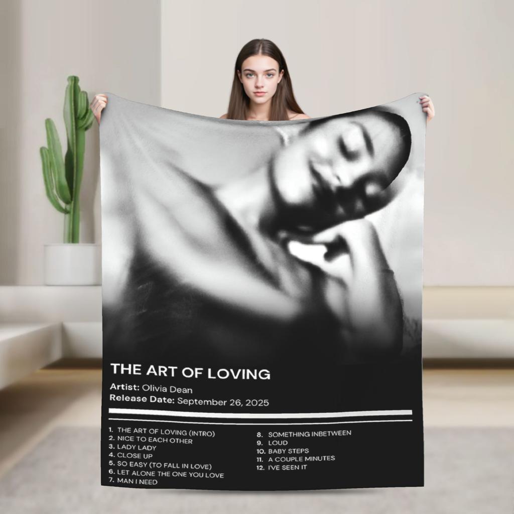 Singer Olivia Dean Blanket Multi-size Warm Cozy Fluffy  Throw Blankets for Couch Sofa and Bed