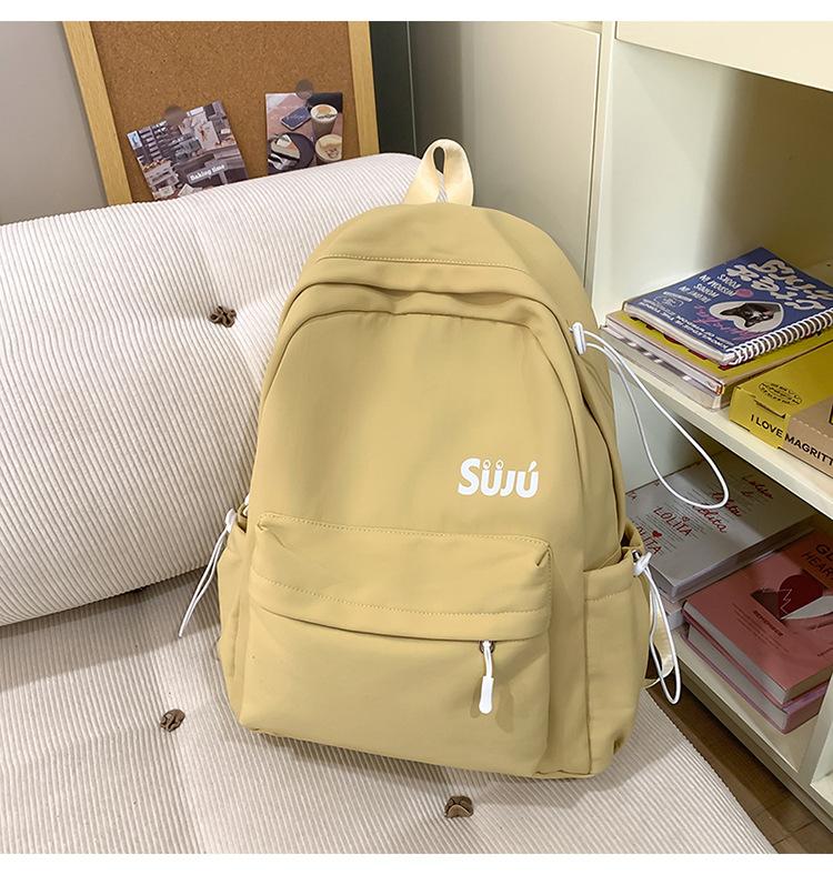 

Backpack Women s Japanese ins Simple Small Fresh College Student School Bag Korean Version Casual Versatile Going Out Travel Backpack single pack жовтий
