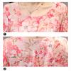 Women Summer Tight Waist Flare Sleeve Floral Printing Lacing Dress