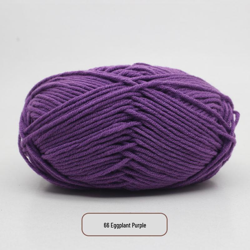 5-Strand Milk Cotton Yarn Scarf & Hand-Knitted Hat Yarn - Baby Soft, Medium Thickness, Free Shipping