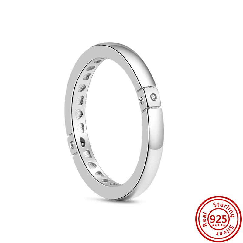 Inel de Deget Inimă Roșie Inele cu Zircon Strălucitor Zircon Spumos Pentru Femei Cupru Sterling 925 Nuntă Logodnă Petrecere Cadouri de Lux