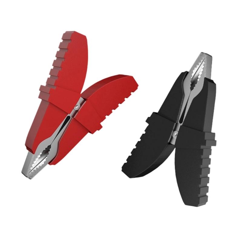

2Pcs Alligator Clip 50A PVC Sheathed Alligator Clamps Electric Test Clips Alligator Clamp for Car Auto Vehicle 1