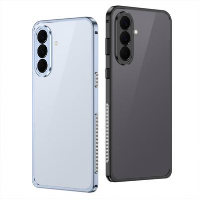Samsung A57 Metalen Telefoonhoes met Cameraring – Snap-On Frame, Strak Metaal Gevoel