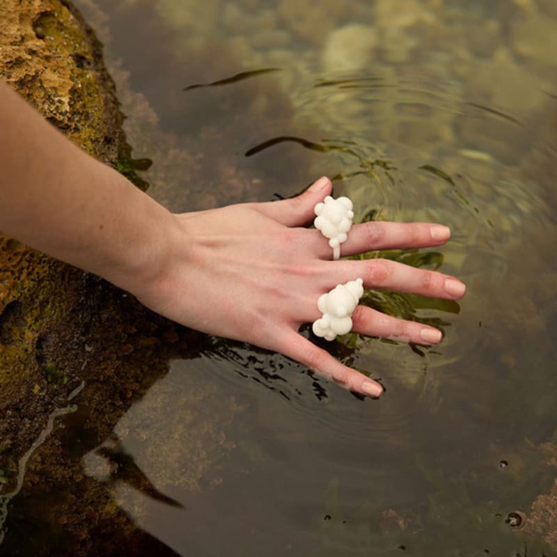 lowool White dew ring