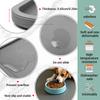 Tovaglietta per animali domestici Antiversamento Facile da pulire Pieghevole Tappetino per l'alimentazione di cani e gatti Silicone Antiscivolo Impermeabile Tappetino per animali domestici