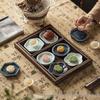 Ancient Style Ceramic Mini Plate for Tea Pastries, Dim Sum, Cake, Dried Fruit, and Wedding Tableware