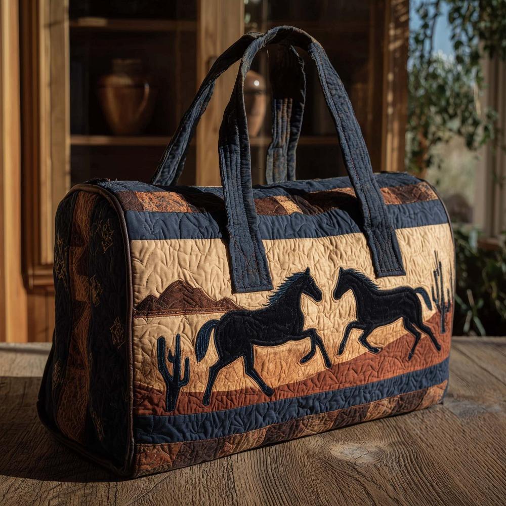 Adjustable Strap Quilted Duffle Bag 3D