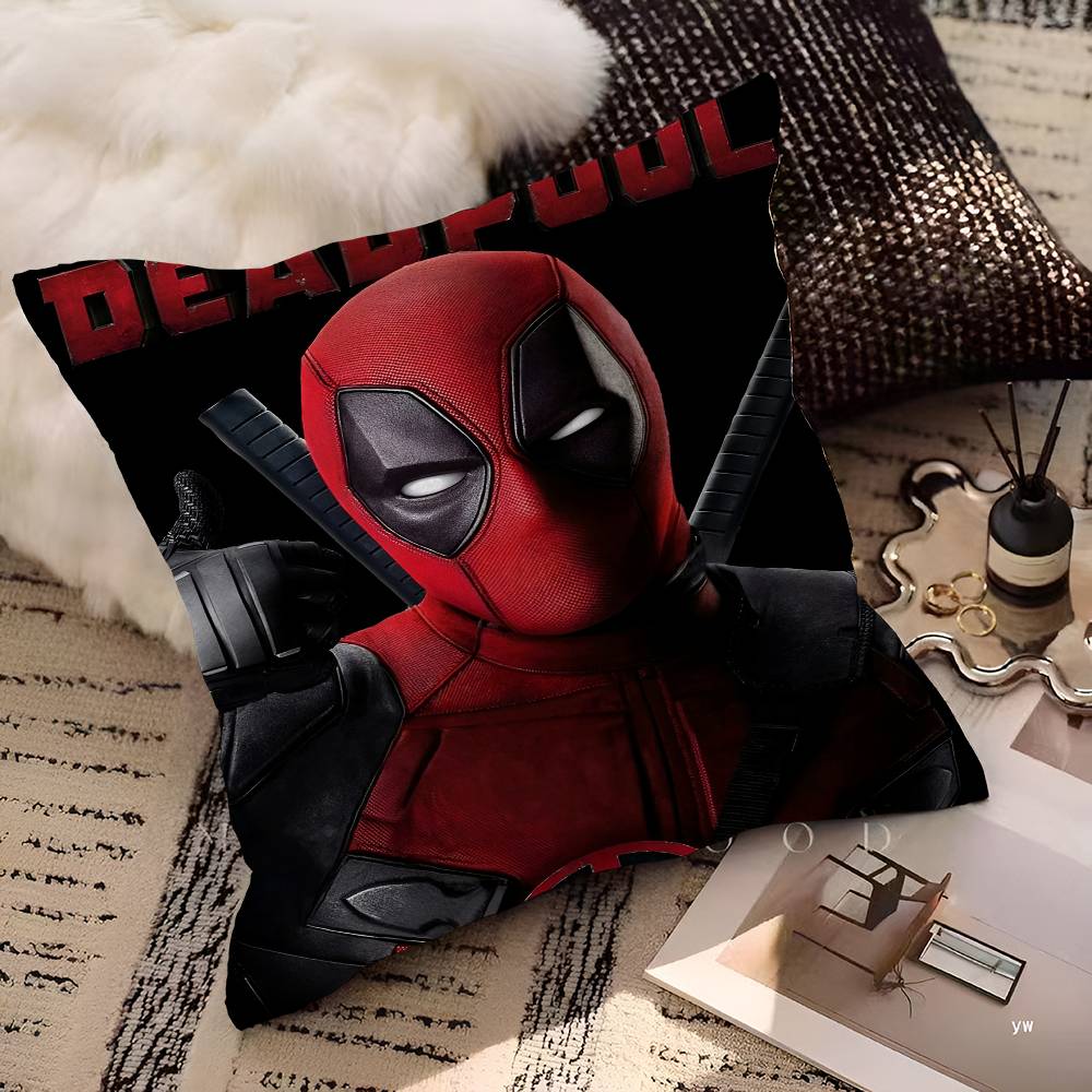 

Action Movie D-Deadpools Stitch Lucky Dragon pillow cover sofa cushion cover home room decoration children gift 12x12Inch