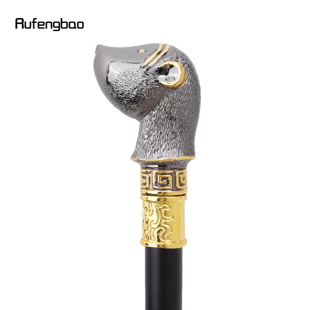 Golden Black Hamster Guinea Animal Fashion Walking Stick Decorative Cospaly Vintage Party Fashionable Walking Cane Crosier 92cm