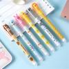 6x 0.5mm Gel Pen Quick-Drying Neutral Pen Cartoon Erasable Pen Gel Ink Pen Smooth Writing Pen for School Office