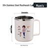 304 Stainless Steel Cartoon Antibacterial Mouthwash Cup for Kids - Durable and Mildew-Resistant