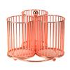 Rotating Pen Holder Creative Swivel Pen Rack Large Capacity Metal Mesh Pen Organizer for Office School Classroom