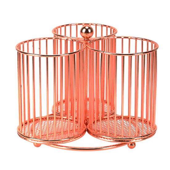 Rotating Pen Holder Creative Swivel Pen Rack Large Capacity Metal Mesh Pen Organizer for Office School Classroom