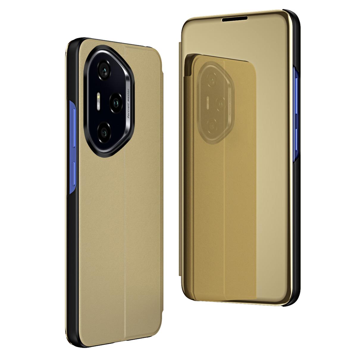 

Чохол для Honor 300 Pro з віконцем для перегляду, підставкою, шкіряна відкидна кришка для телефону D