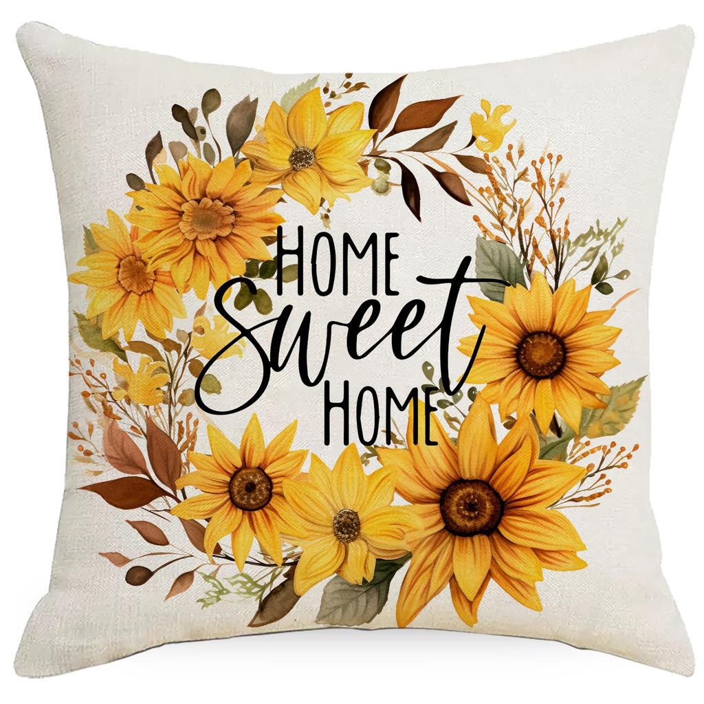 Neuer Frühlingsgelber Kleiner Wildblumen Kissenbezug Sofa Wohnzimmer Kissenbezug Kissenbezug Kissenbezug Dekoration