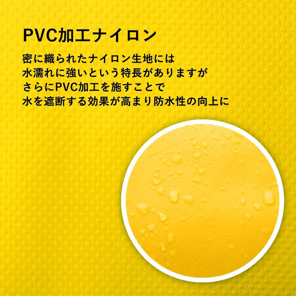 ROCKBROS Side Bag Motorcycle Touring Bag Waterproof 62L Left and Right Set Easy To Install Motorcycle Saddle Bag Wear Resistant Camp Touring (Yellow)