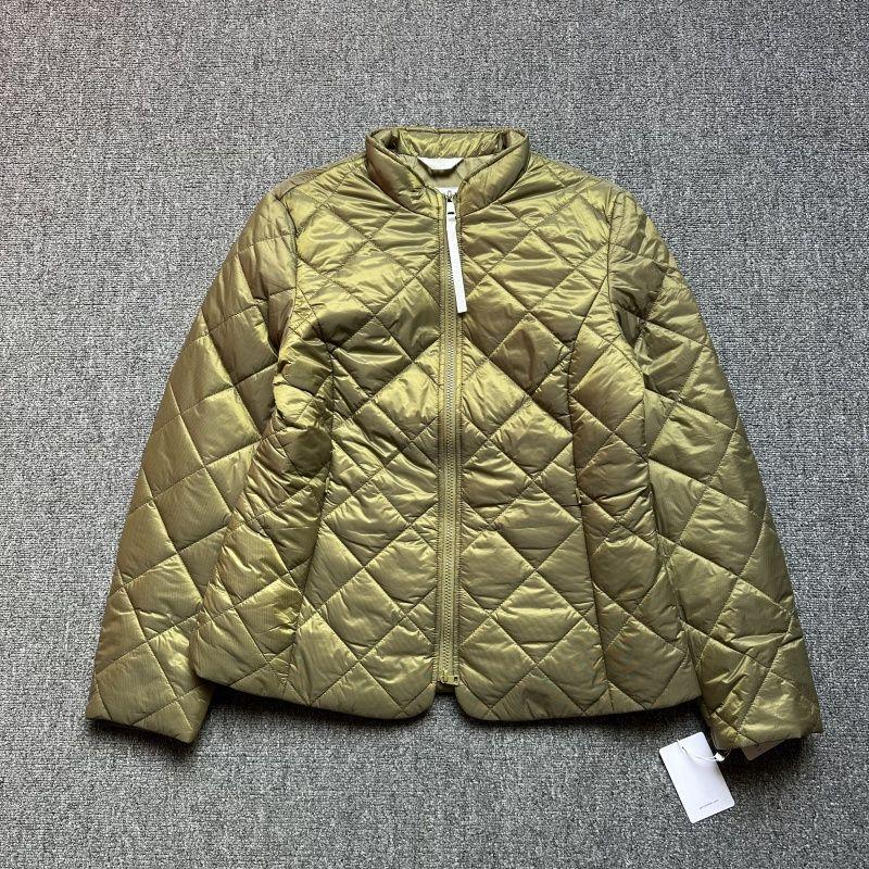 

Большой бренд Плюс размер Ромбовидный стеганый пуховик Женский Ультратонкий Воротник-стойка Приталенный Облегающий Осенне-зимняя стеганая куртка gw army green light cotton-padded coat 46