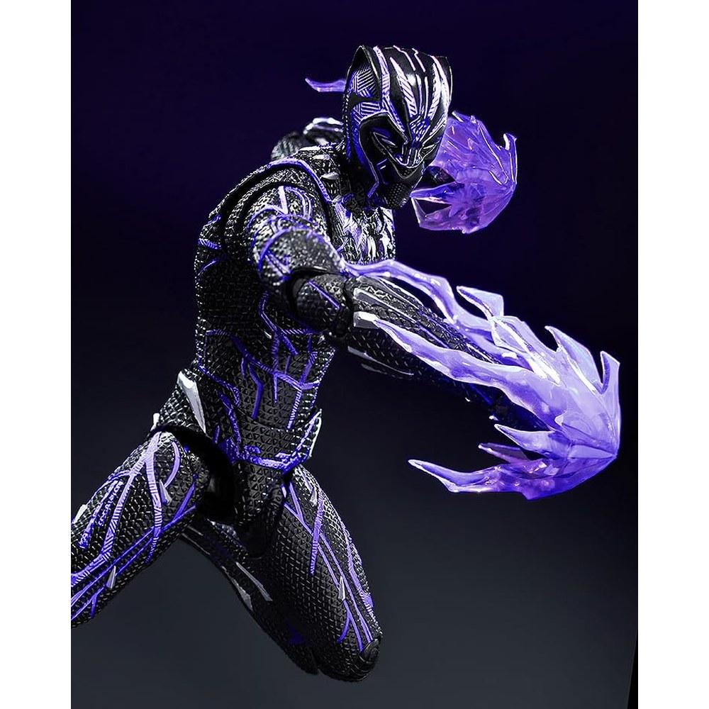 threezero Marvel Studios The Infinity Saga Black Panther Kinetic Energy Charged 1/12 Scale Articulated Figure ABS PVC POM Zinc Alloy Metal