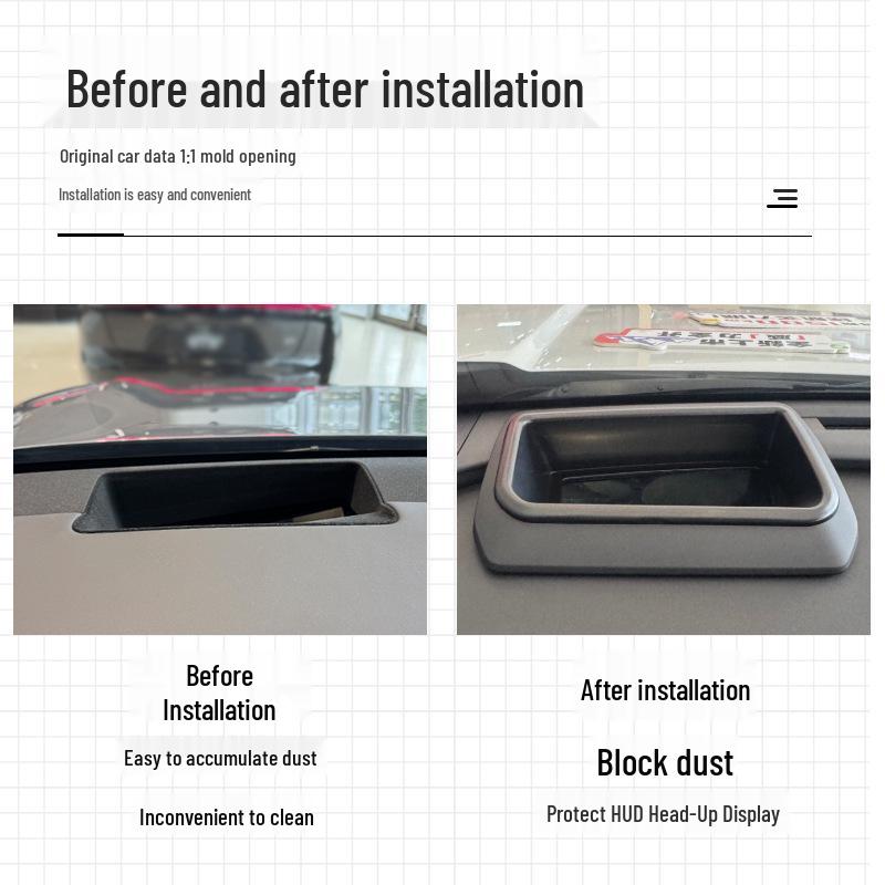 RAV4/Wildlander HUD Display Protective Dashboard Dust Cover