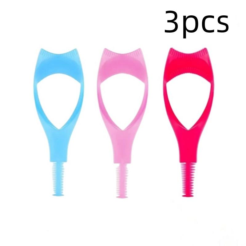 

3pcs Mascara Shield Applicator 3 In 1 Upper Lower Mascara Applicator Plastic Eyelash Eyeliner Protector Eye Cosmetic Tools
