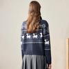 Women's Retro Jacquard Wool Cardigan