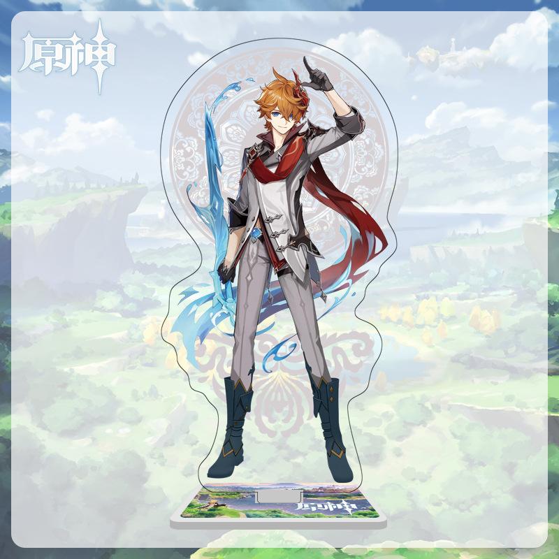 16cm Height Acrylic Large Stand-up Display Featuring Characters From Mondstadt and Liyue In Genshin
