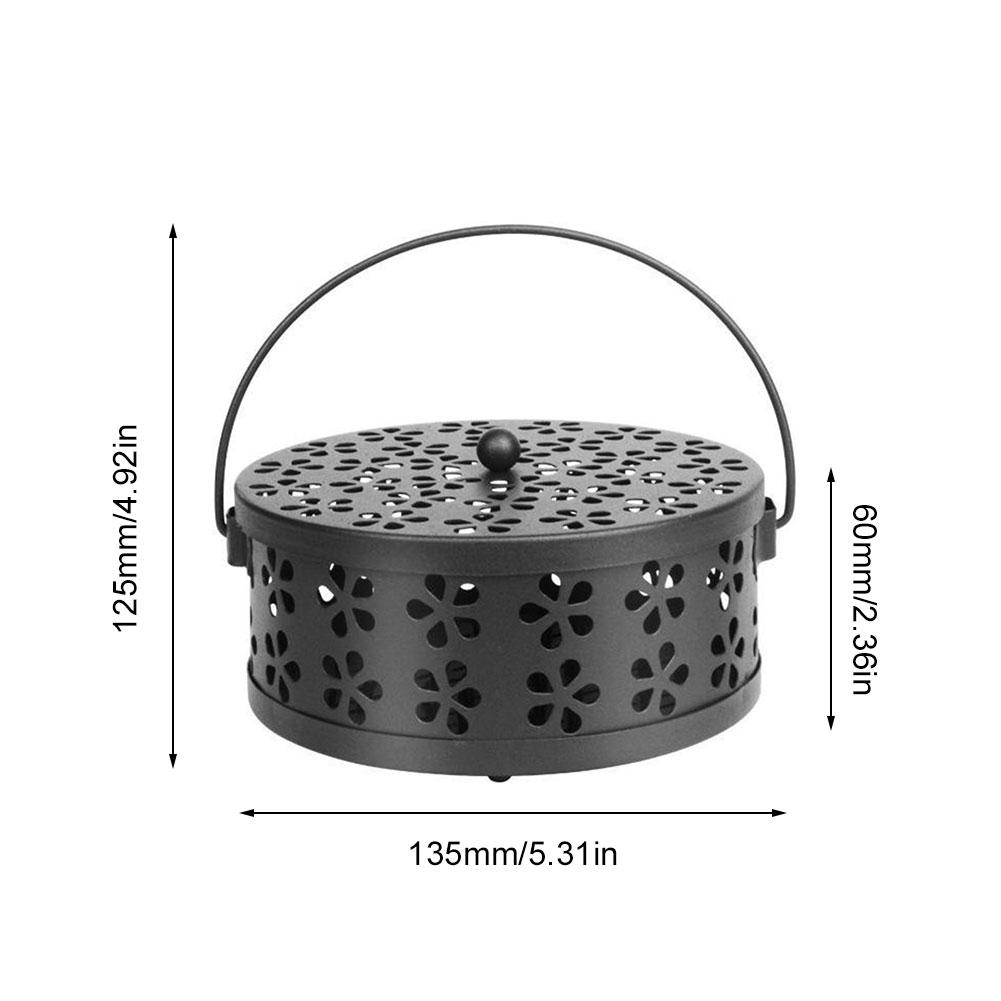 Iron Mosquito Coil Holder Portable Incense Holders Incense Burner Holder Home Insect Repellent Anti-Mosquito Decoration Crafts