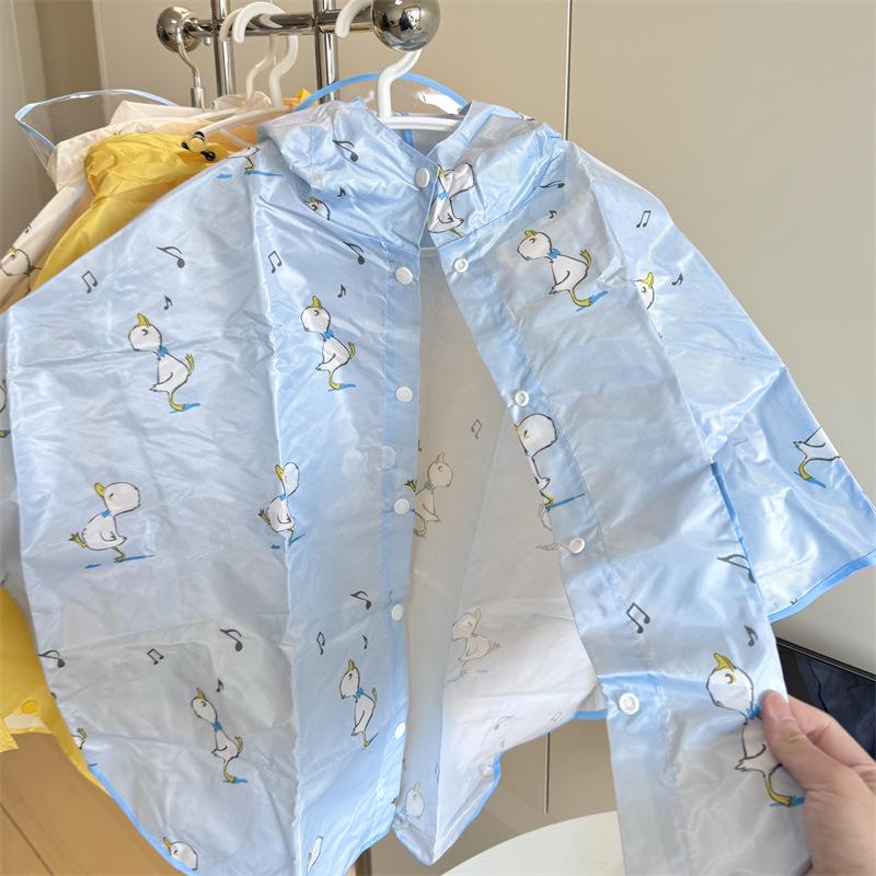

Cartoon Printed Kids One-Piece Lightweight Polyester Raincoat ZM220215