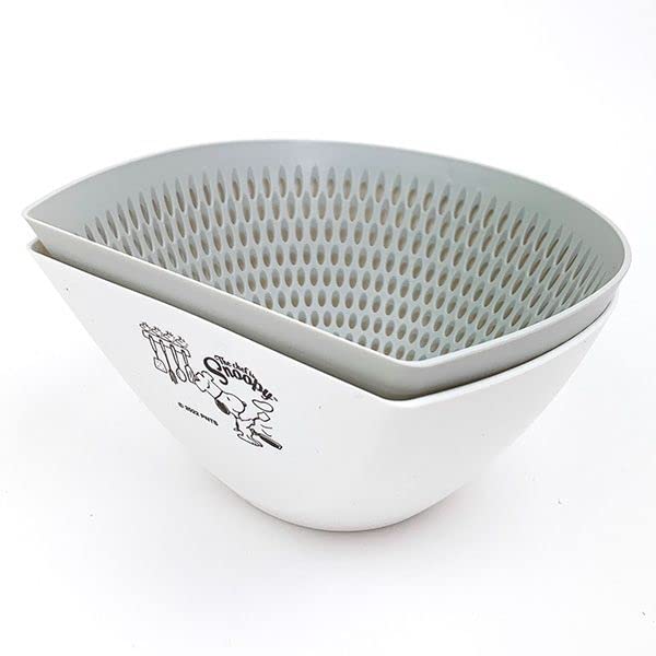 Marimocraft Snoopy Dustpan and Colander Bowl, Large, White, Chef Snoopy, W16.5 X H10.2 X D18.3cm, SPZ-2883