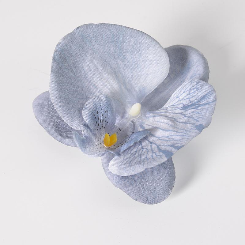 5pcs Simulated Film Butterfly Orchid Flower Head Petals Flower Accessories Headwear Hairclip Handmade Wedding Gift Decoration