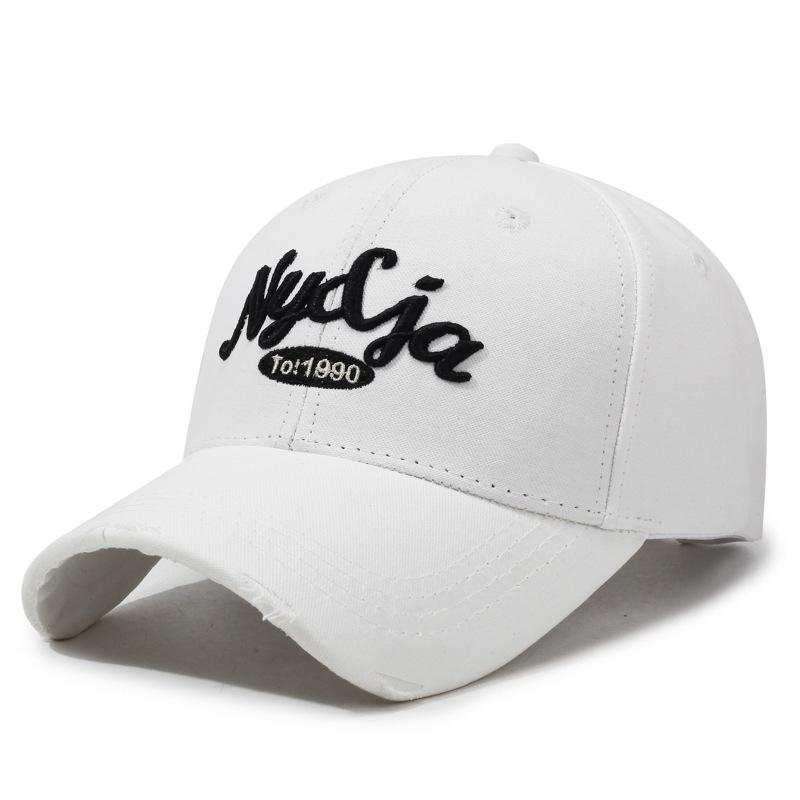 Spring And Autumn Hardtop Versatile Baseball Cap Men'S And Women'S Embroidered Alphabet Sun Cap Outdoor Casual Cap Tide