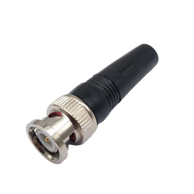 90° Bend BNC Male to Straight BNC Solderless Connector for Camera